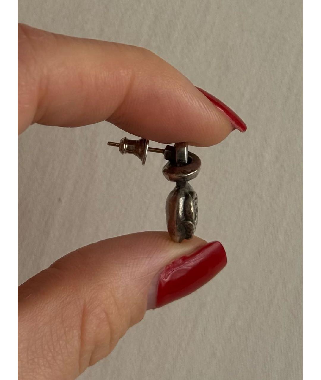 CHROME HEARTS Серебряные серебряные серьги, фото 3