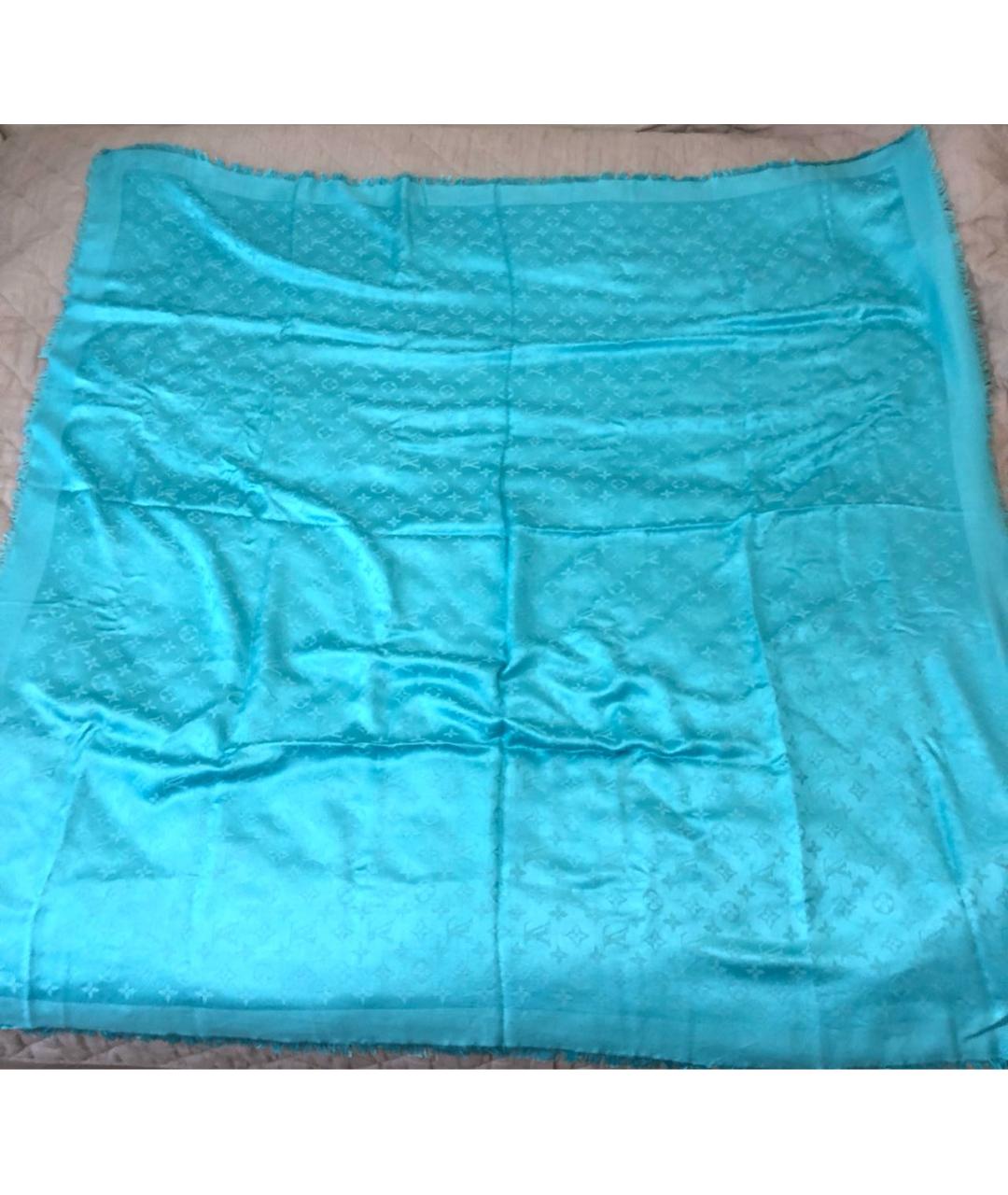 LOUIS VUITTON Голубой платок, фото 3