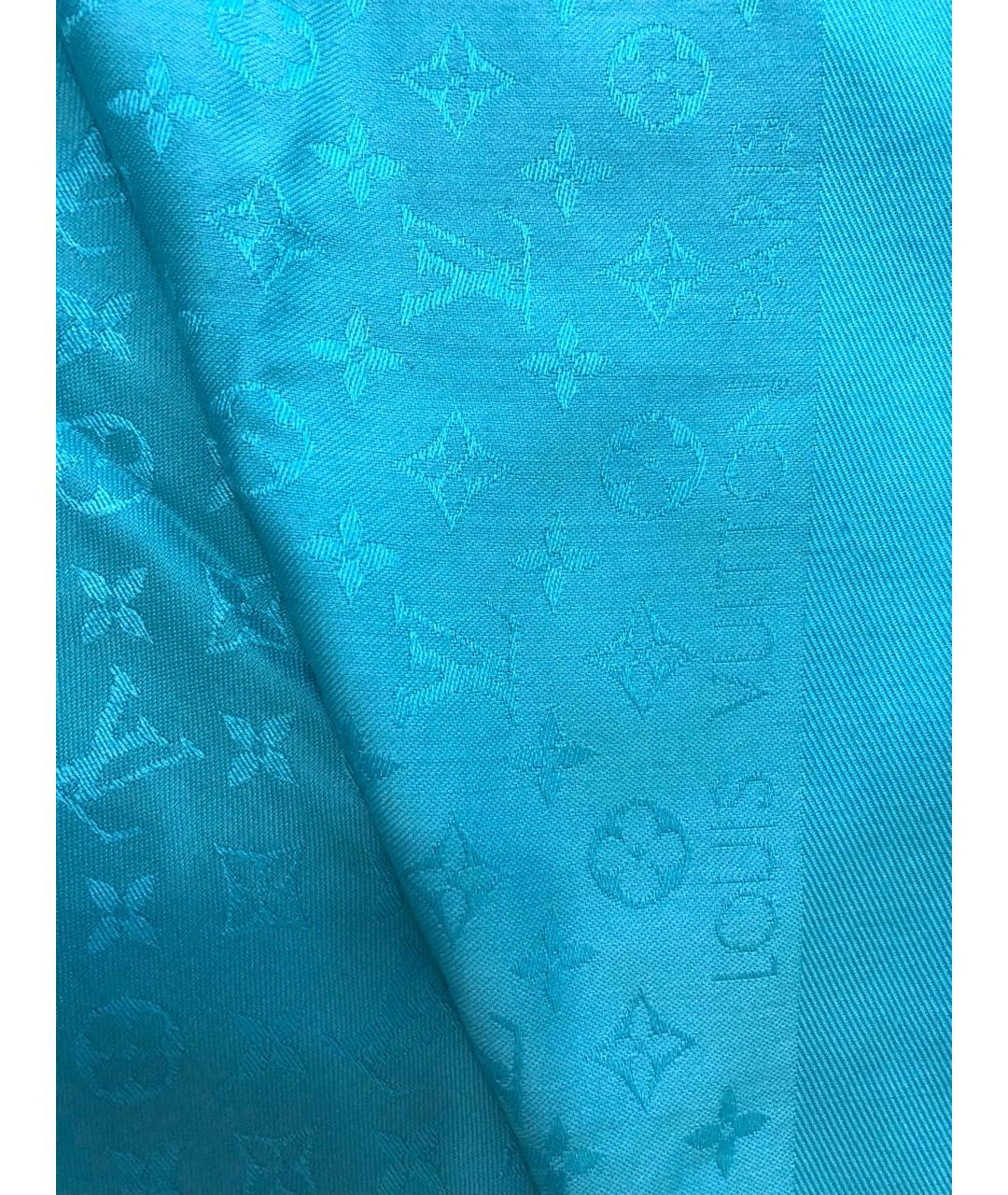LOUIS VUITTON Голубой платок, фото 7