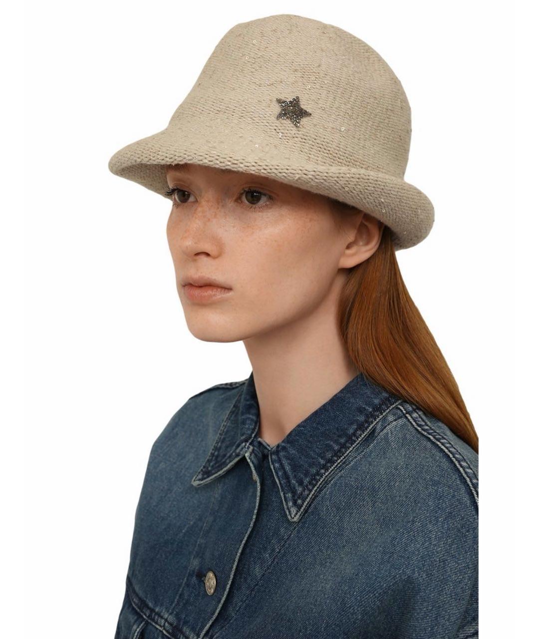 LORENA ANTONIAZZI Бежевая шляпа, фото 4