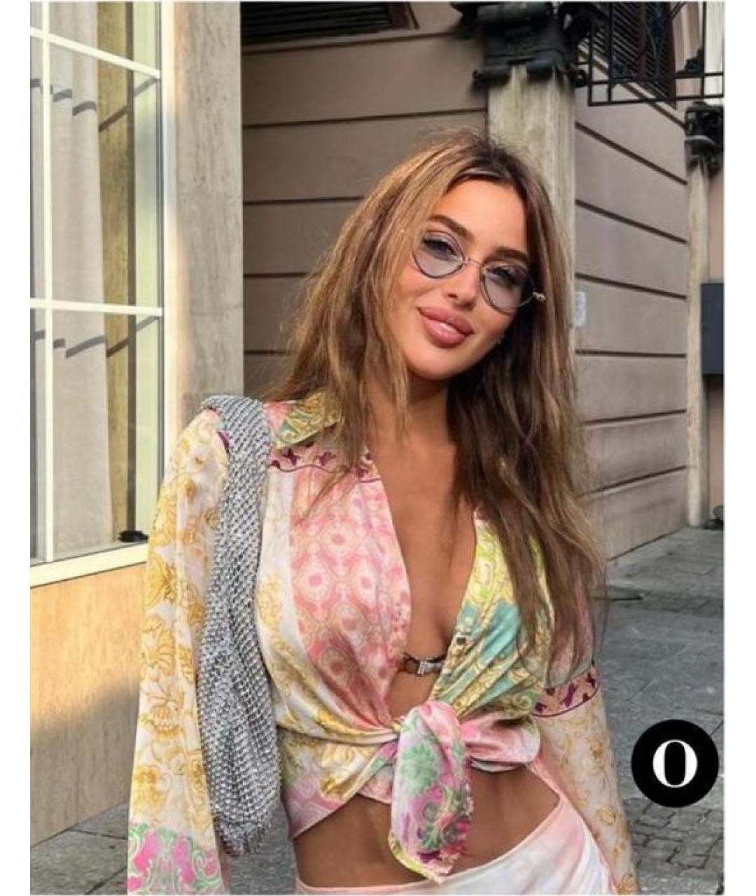 CHROME HEARTS Голубые металлические солнцезащитные очки, фото 6