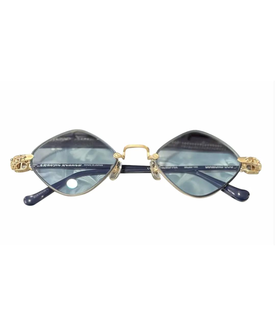 CHROME HEARTS Голубые металлические солнцезащитные очки, фото 1