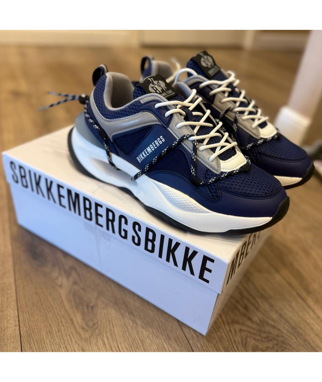 BIKKEMBERGS Синие низкие кроссовки / кеды, фото 2