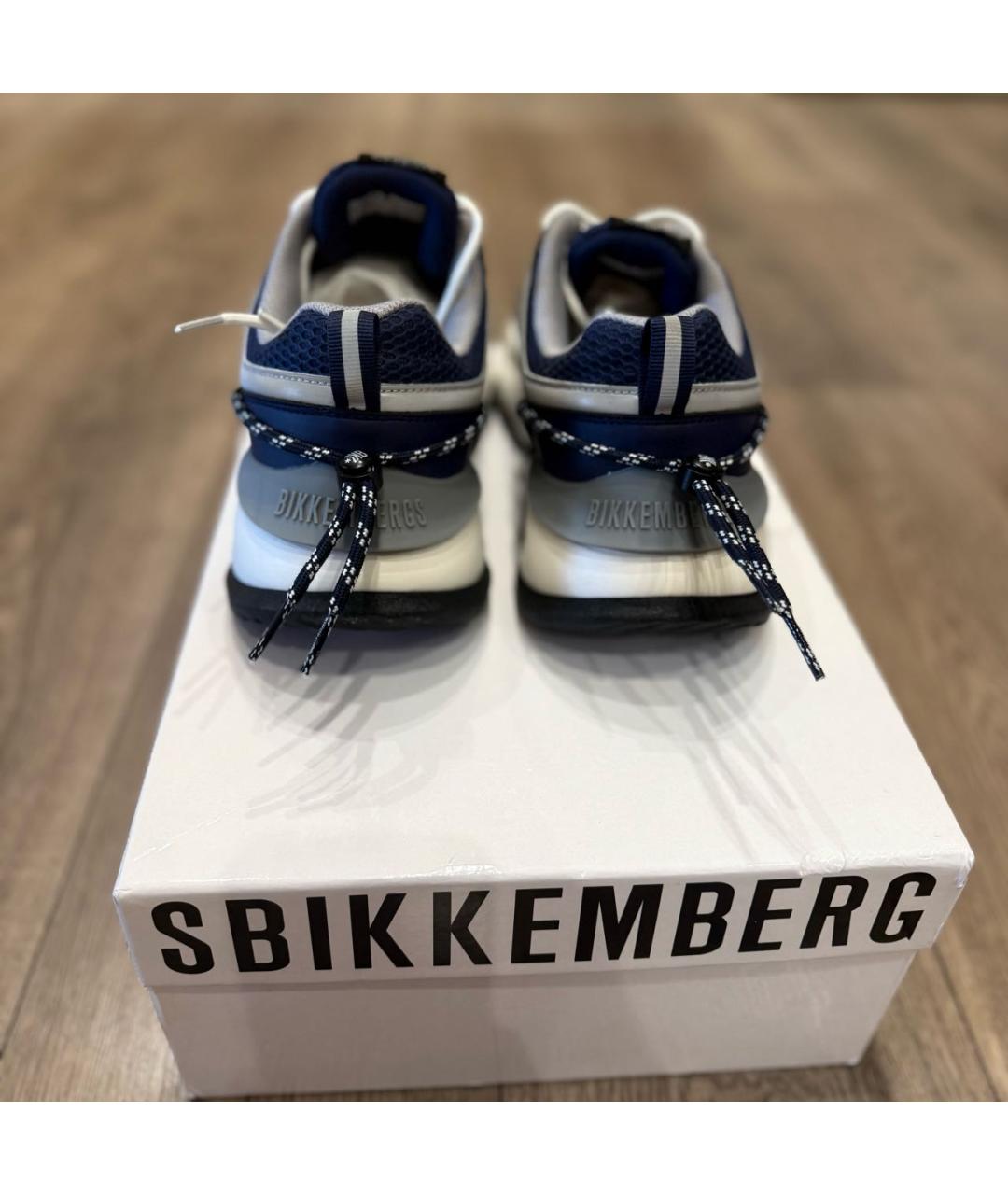 BIKKEMBERGS Синие низкие кроссовки / кеды, фото 5