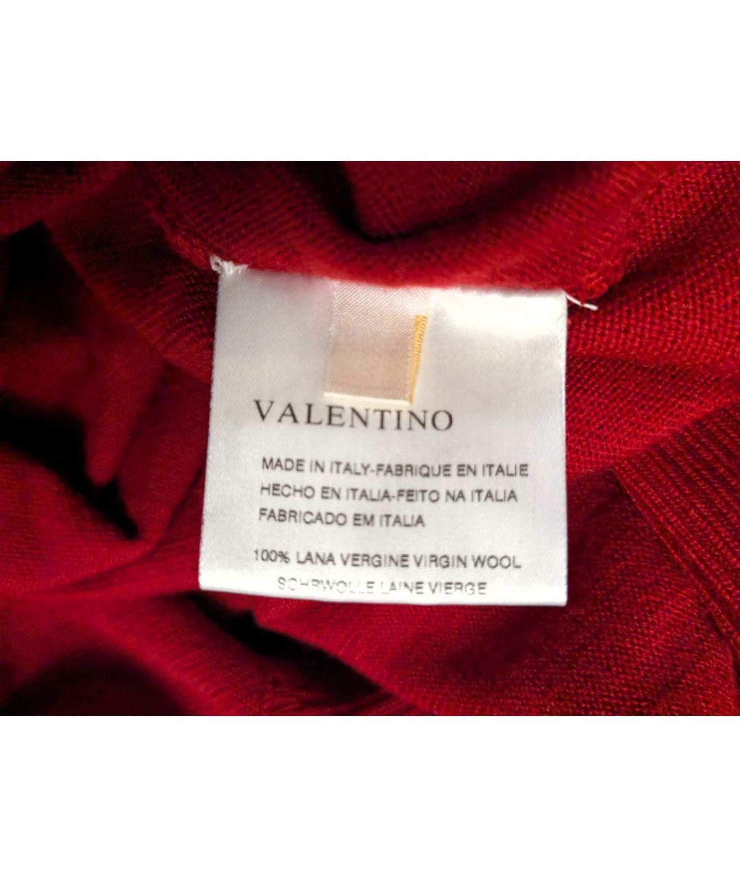 VALENTINO Красная шерстяная жилетка, фото 5
