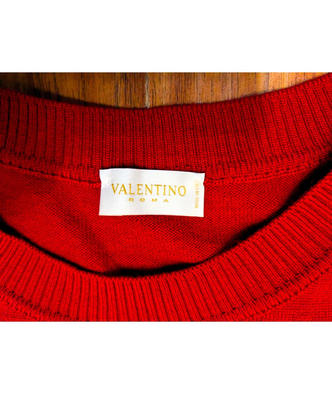 VALENTINO Красная шерстяная жилетка, фото 3