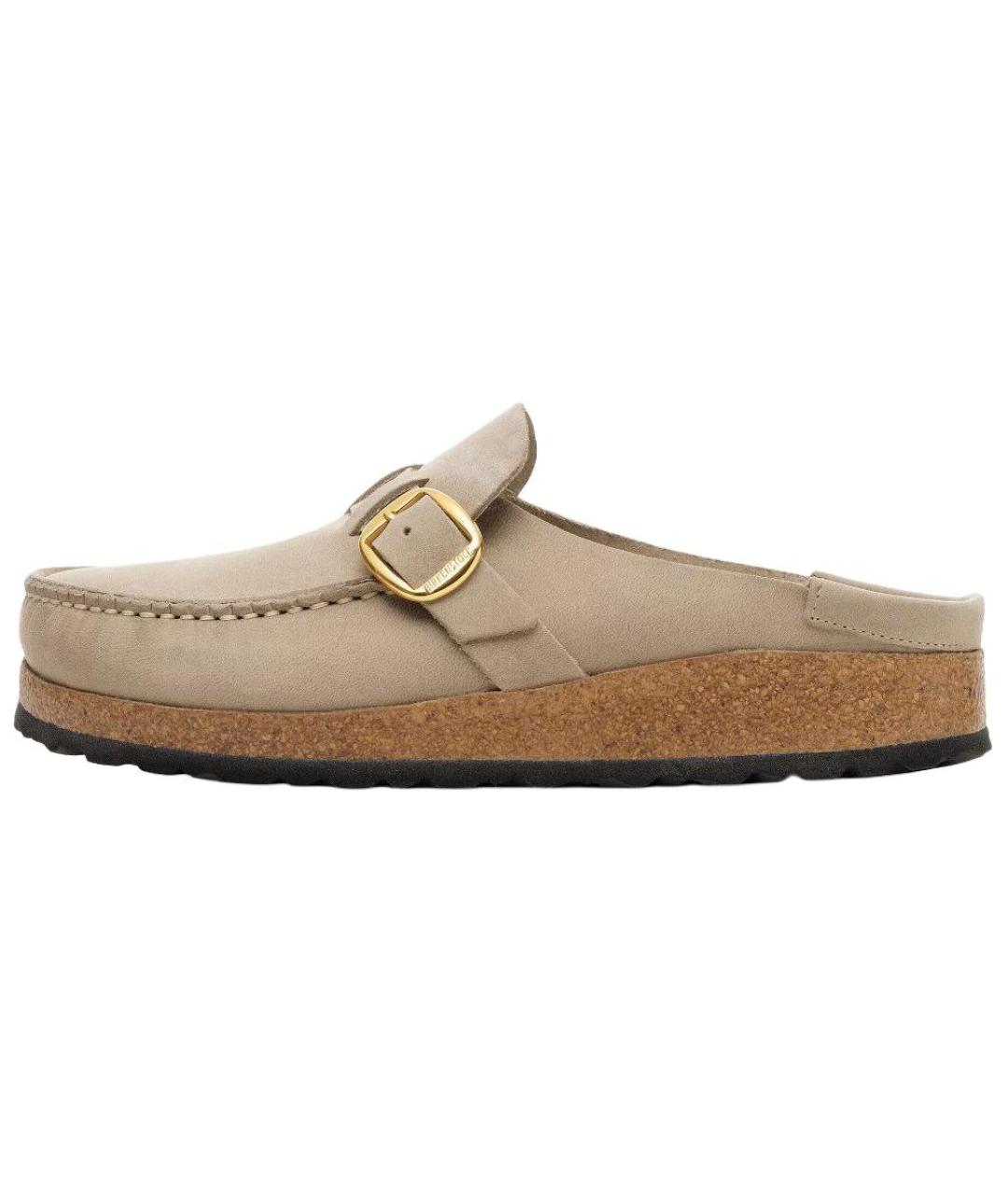 BIRKENSTOCK Коричневые нубуковые мюли, фото 6