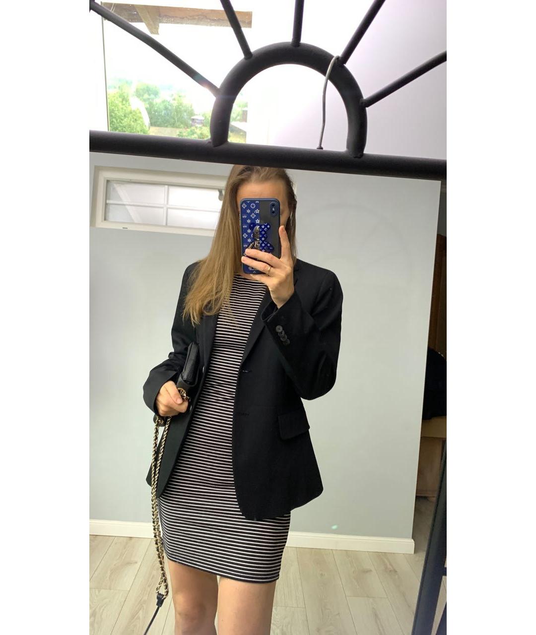 ARMANI EXCHANGE Серое вискозное повседневное платье, фото 5