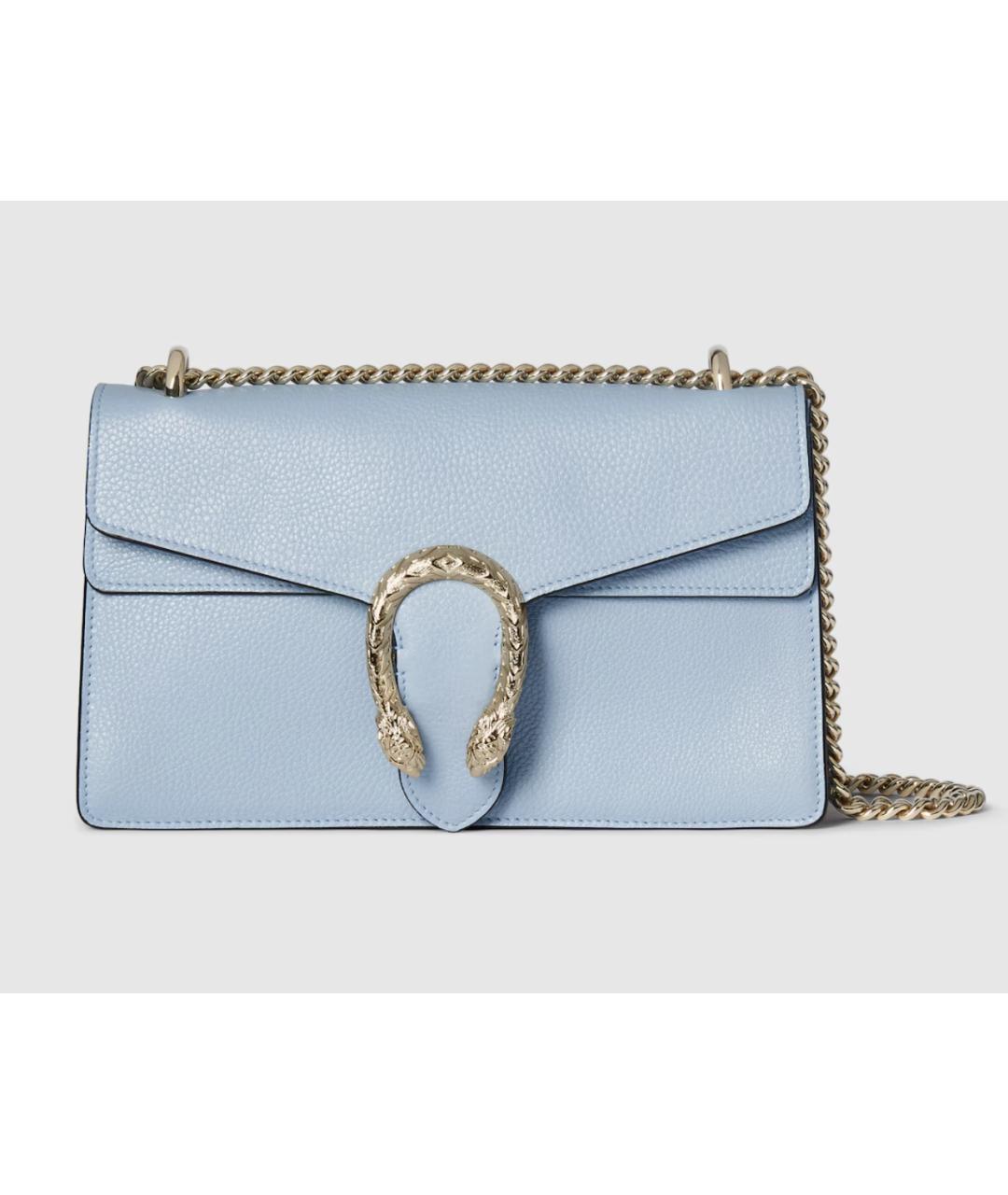 GUCCI Голубая кожаная сумка через плечо, фото 4