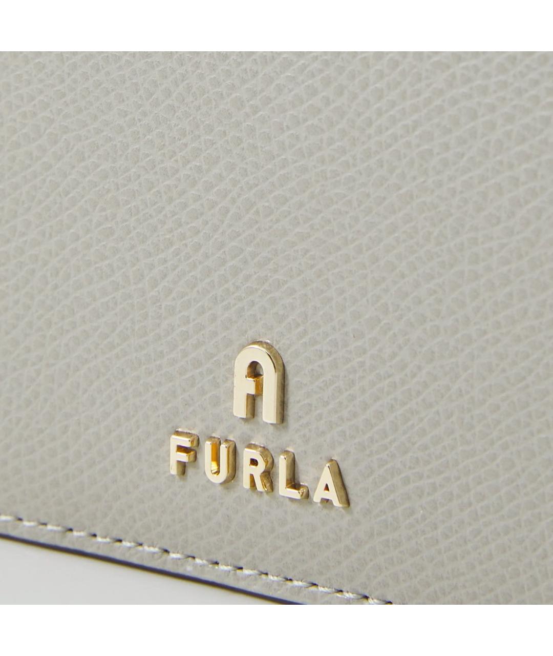 FURLA Бежевый кожаный кошелек, фото 4