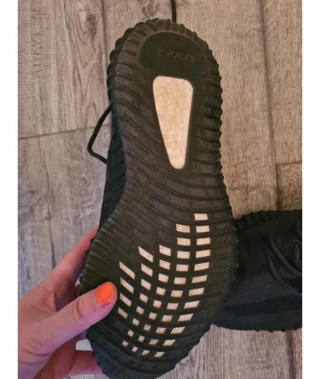 ADIDAS YEEZY Черные текстильные кроссовки, фото 4