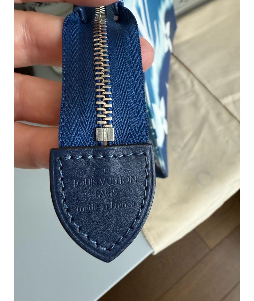 LOUIS VUITTON Синяя косметичка, фото 3