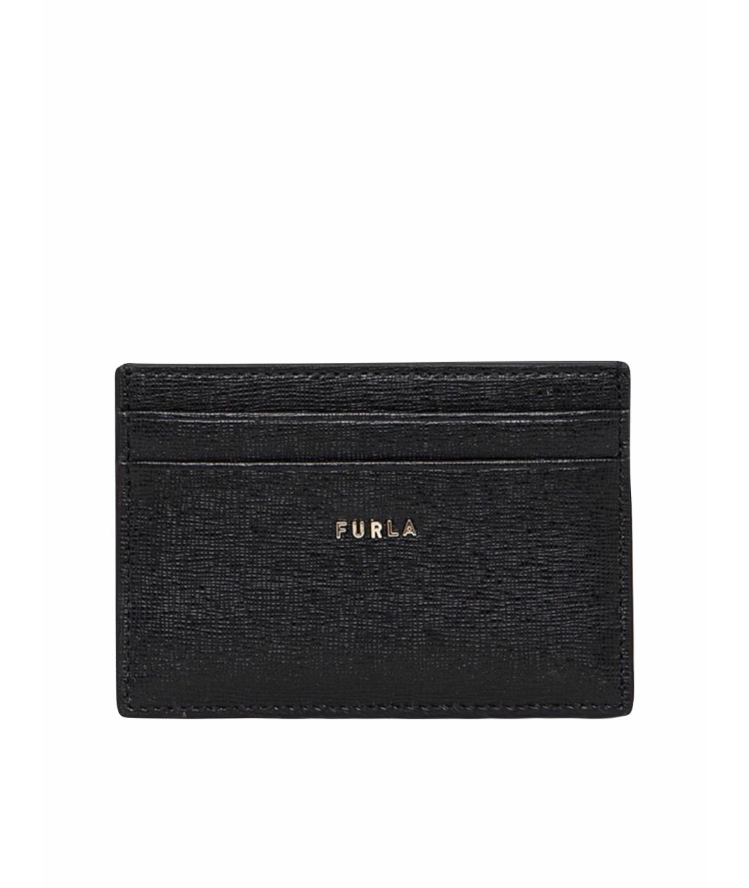 FURLA Черный кожаный кардхолдер, фото 4