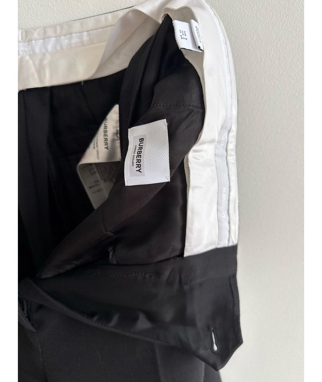 BURBERRY Черные хлопковые шорты, фото 4