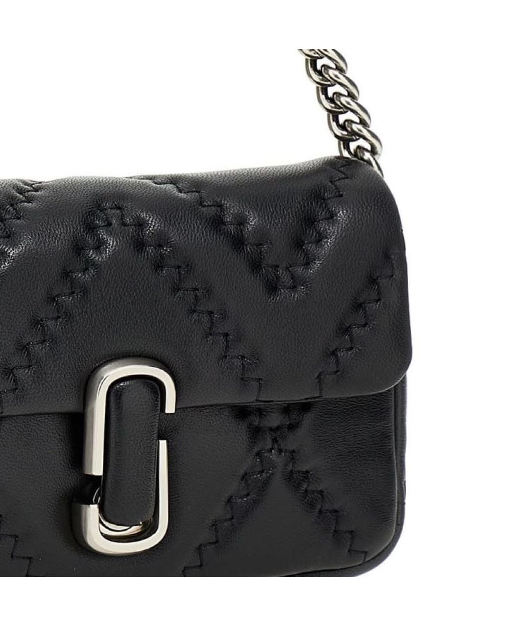 MARC JACOBS Черная кожаная сумка через плечо, фото 3