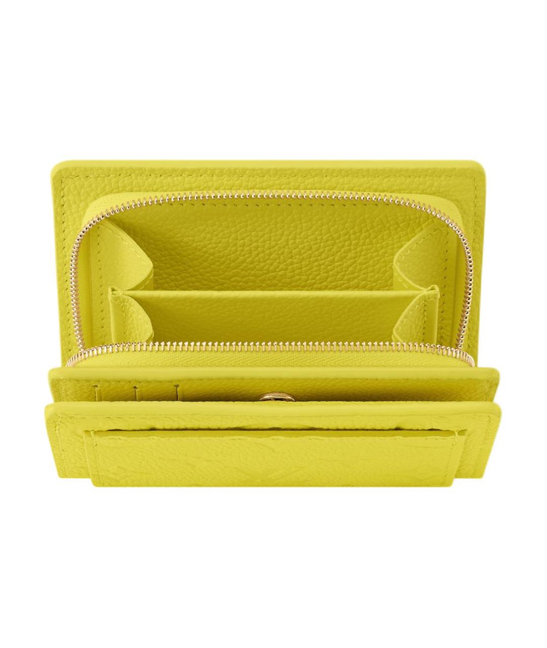 LOUIS VUITTON Желтый кошелек, фото 5