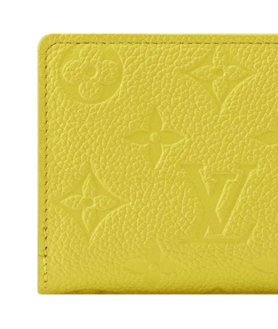 LOUIS VUITTON Желтый кошелек, фото 6
