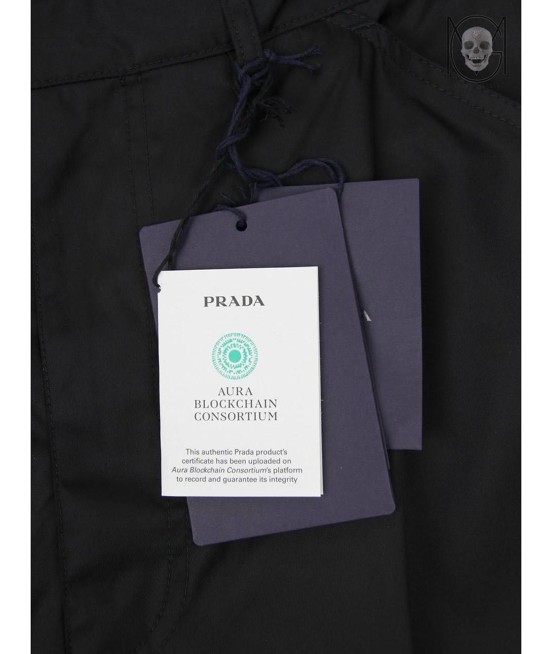 PRADA Черные повседневные брюки, фото 4