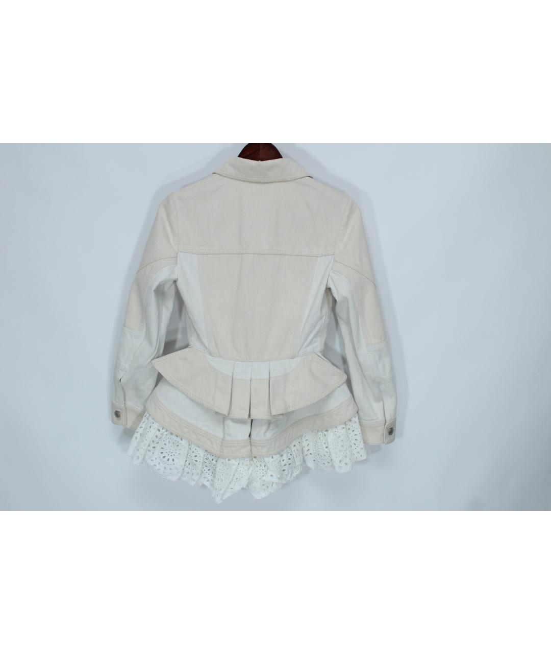ALEXANDER MCQUEEN Бежевая хлопковая куртка, фото 3