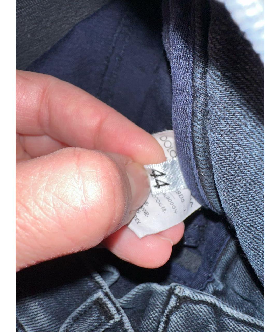 DOLCE&GABBANA Темно-синие джинсы, фото 6