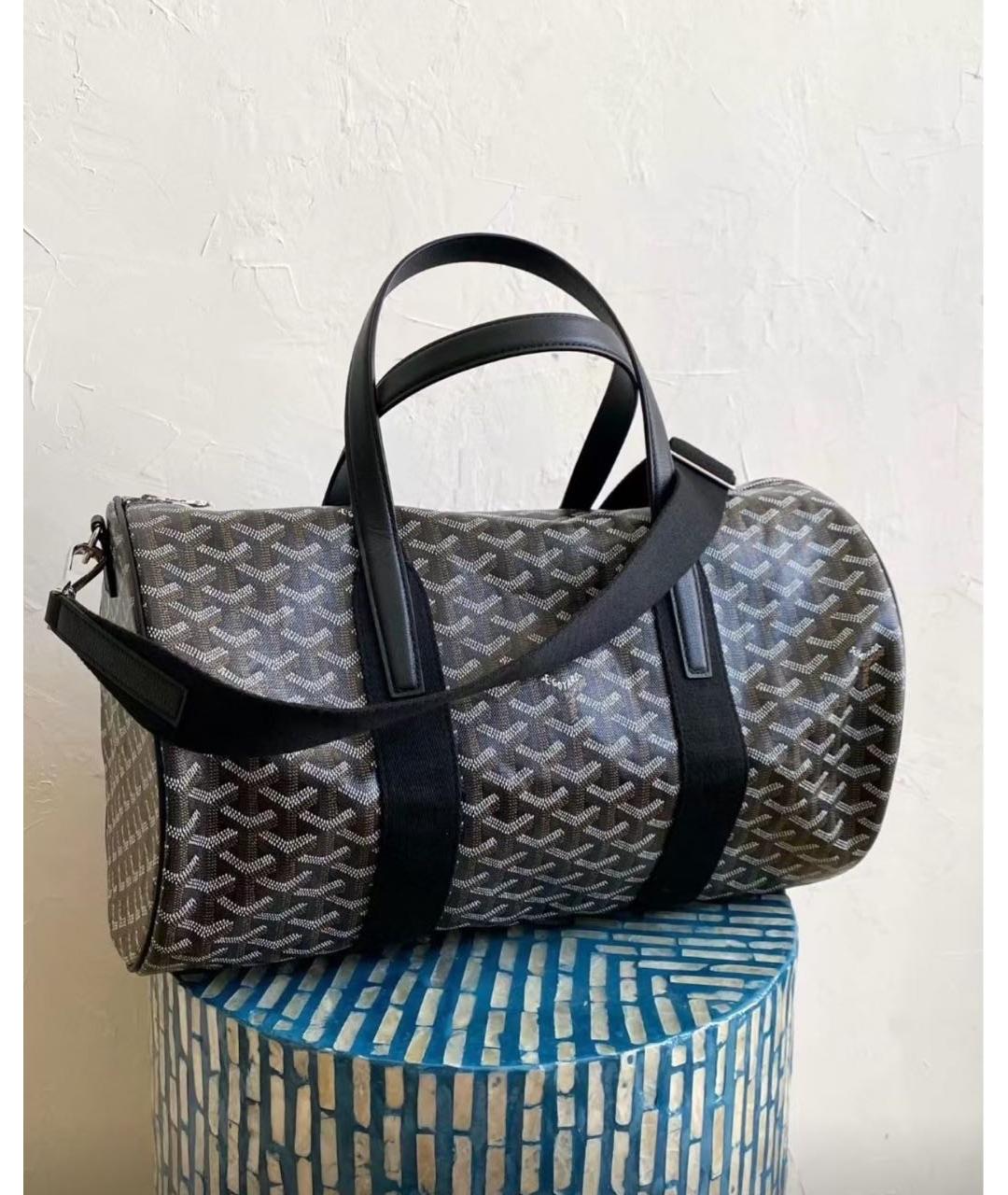 GOYARD Черная дорожная/спортивная сумка, фото 5