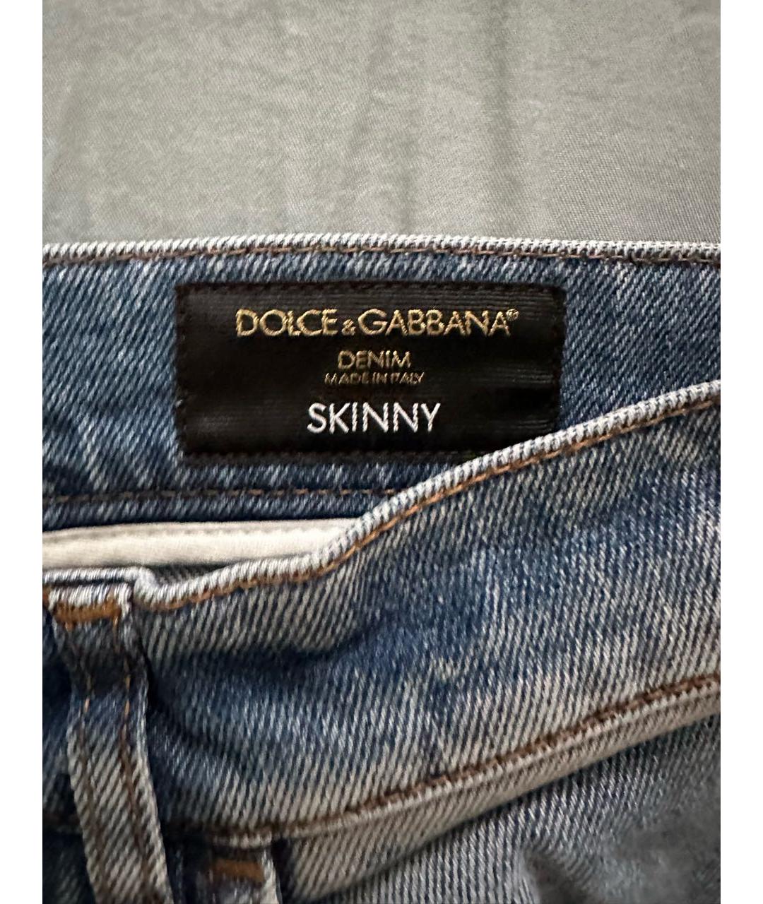DOLCE&GABBANA Синие джинсы, фото 4