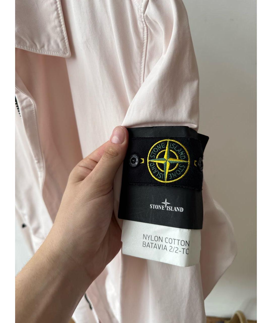 STONE ISLAND Розовый тренч / плащ, фото 4