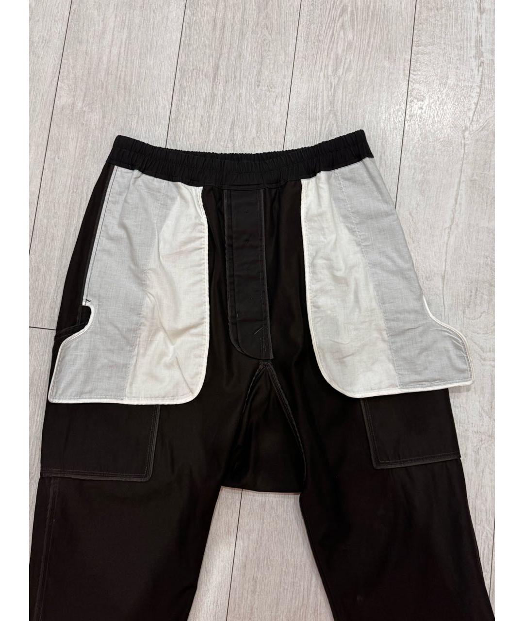 RICK OWENS Серые полиэстеровые повседневные брюки, фото 3