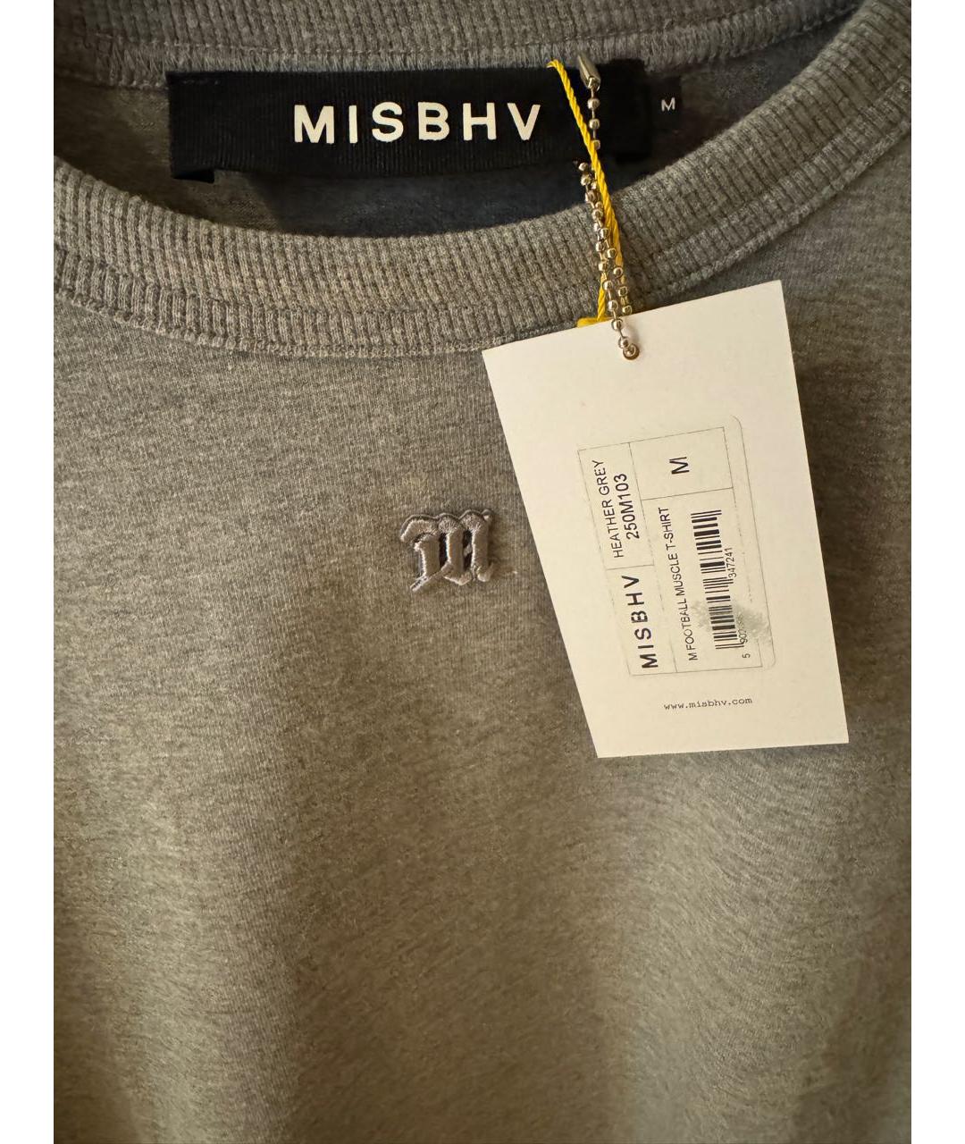 MISBHV Серая хлопковая футболка, фото 4