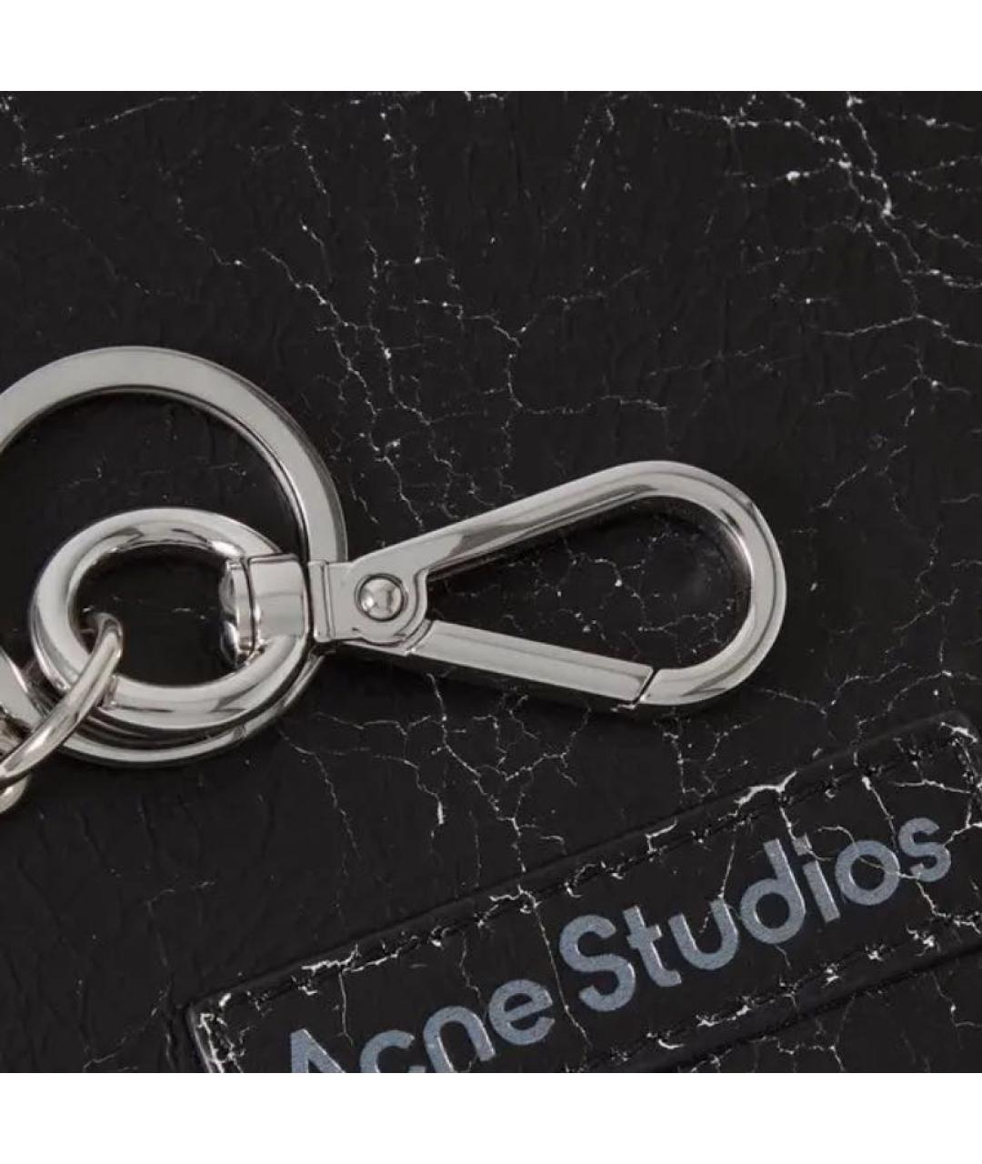ACNE STUDIOS Черный кожаный кардхолдер, фото 4