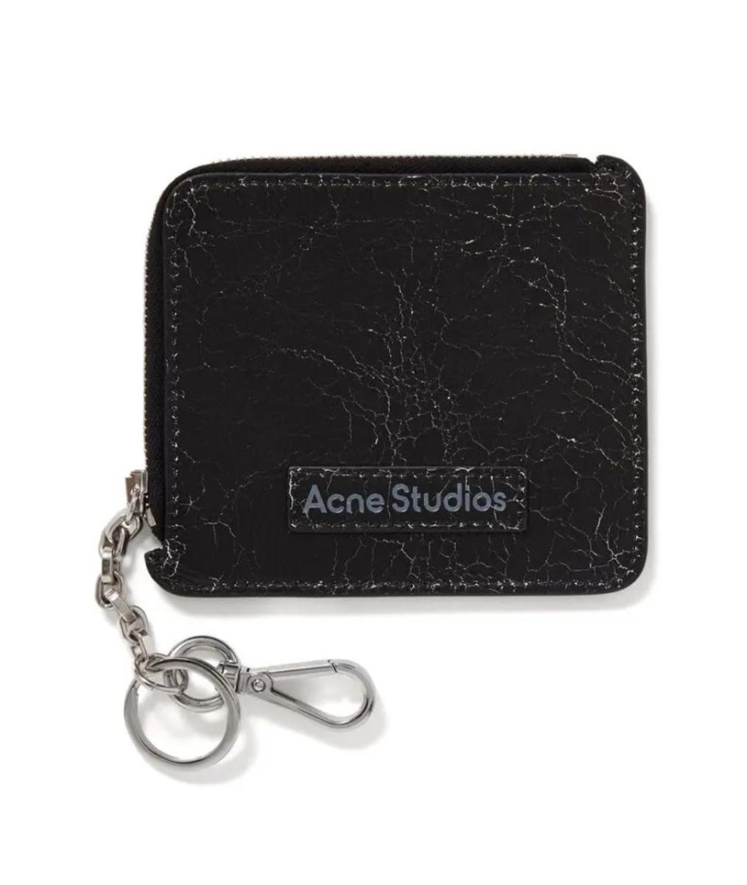 ACNE STUDIOS Черный кожаный кардхолдер, фото 1
