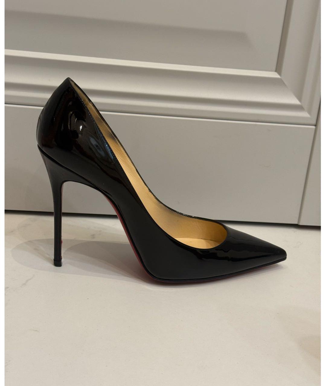 CHRISTIAN LOUBOUTIN Черные туфли из лакированной кожи, фото 7