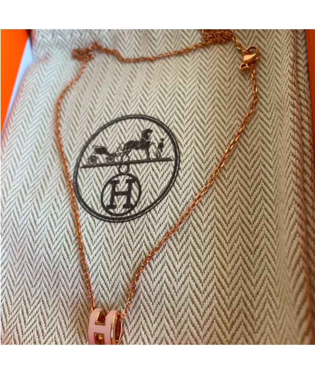 HERMES Золотая подвеска, фото 2