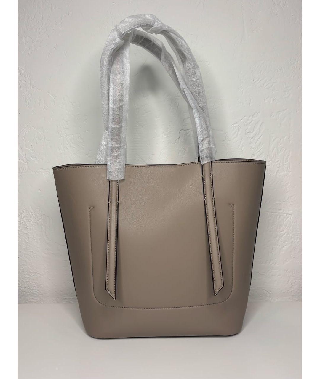 DKNY Бежевая сумка тоут из искусственной кожи, фото 4