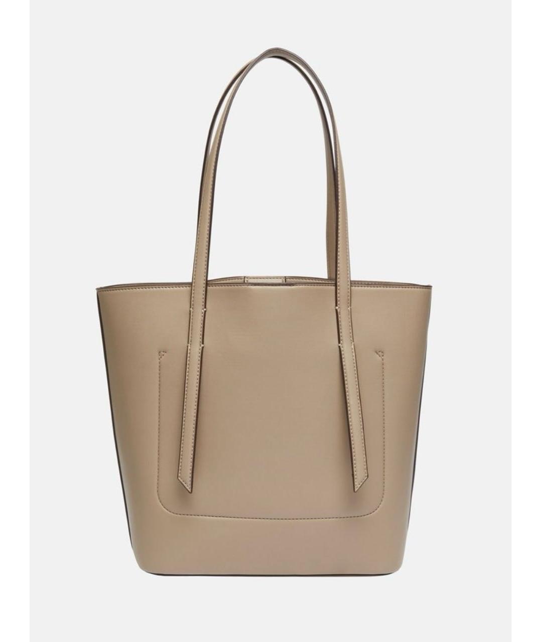 DKNY Бежевая сумка тоут из искусственной кожи, фото 2