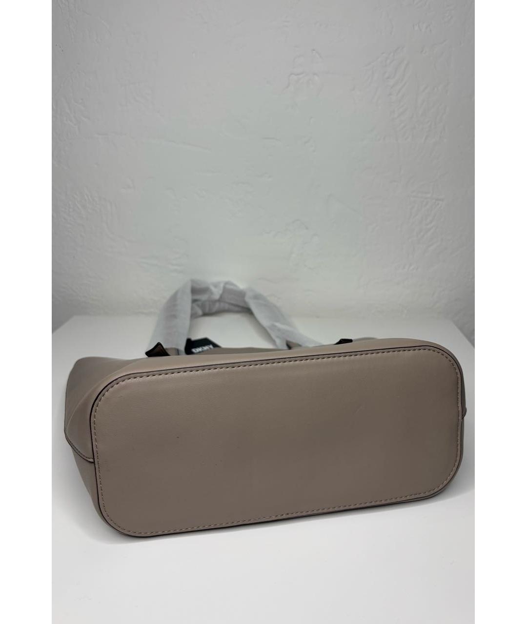 DKNY Бежевая сумка тоут из искусственной кожи, фото 7