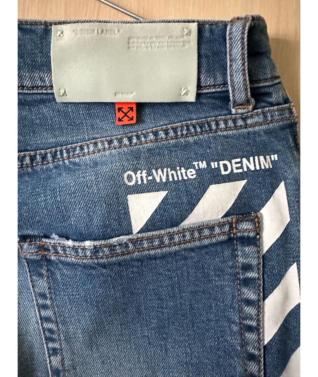 OFF-WHITE Синие джинсы, фото 3