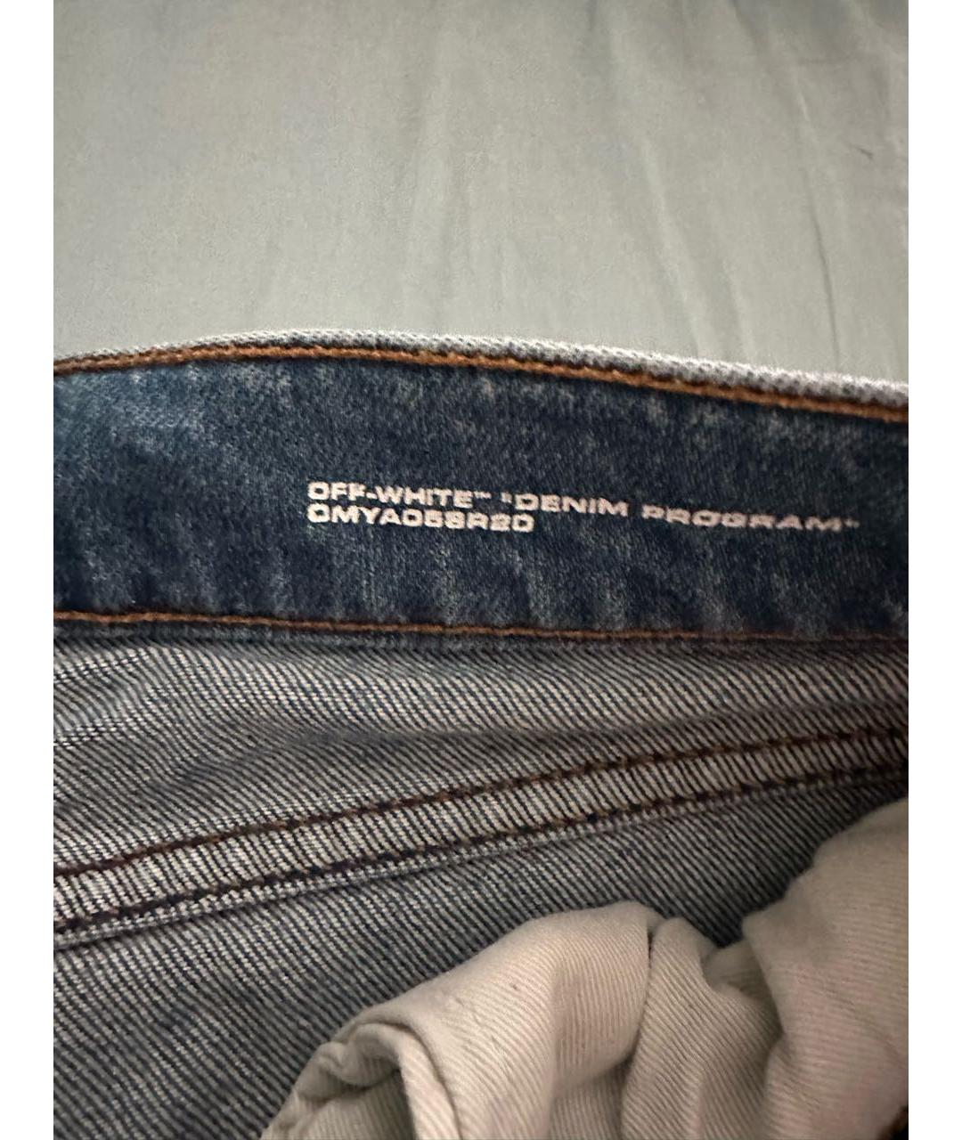 OFF-WHITE Синие джинсы, фото 4