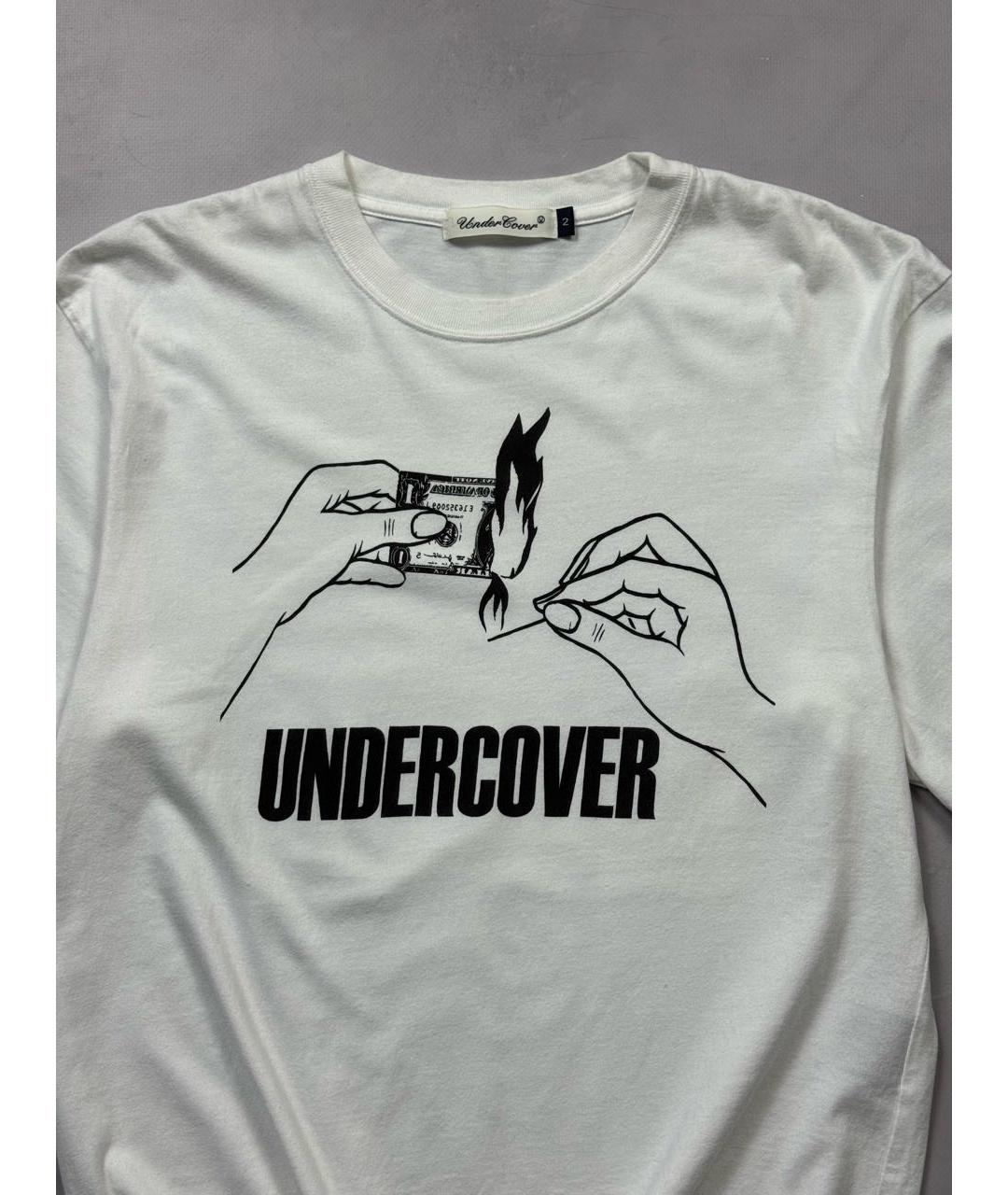 UNDERCOVER Белая хлопковая футболка, фото 3