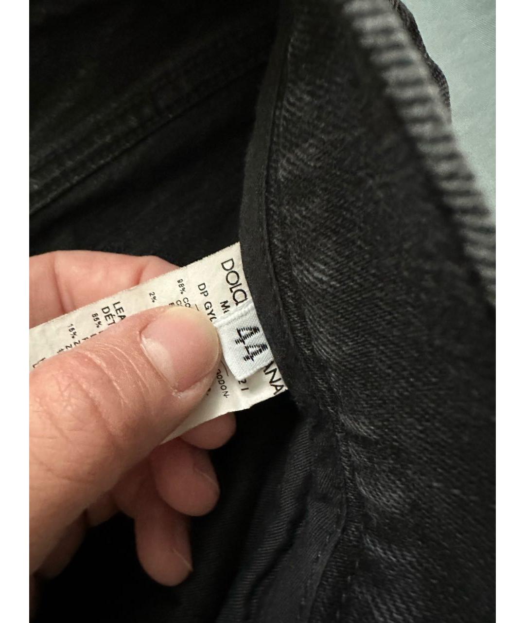 DOLCE&GABBANA Антрацитовые джинсы, фото 5