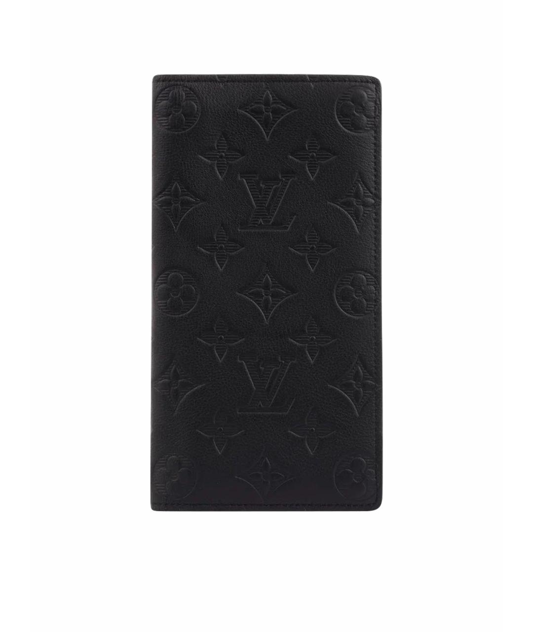 LOUIS VUITTON Черный кожаный кошелек, фото 1
