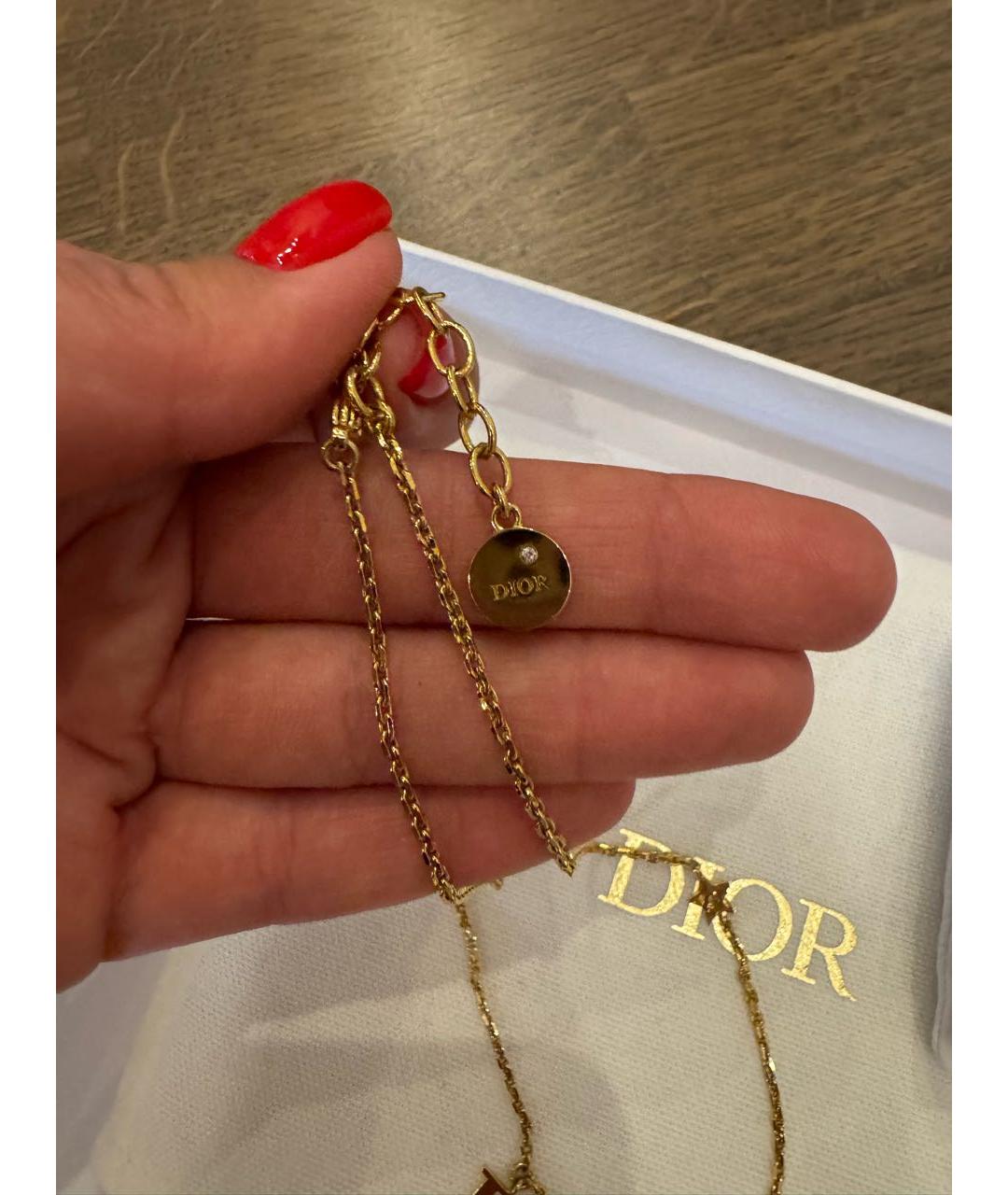 CHRISTIAN DIOR Желтая подвеска из желтого золота, фото 3