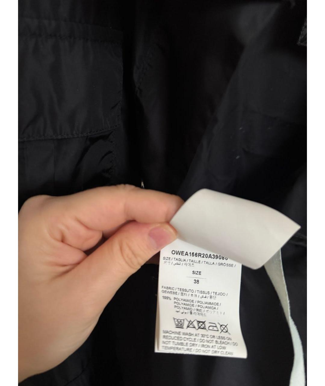 OFF-WHITE Черная полиамидовая куртка, фото 6