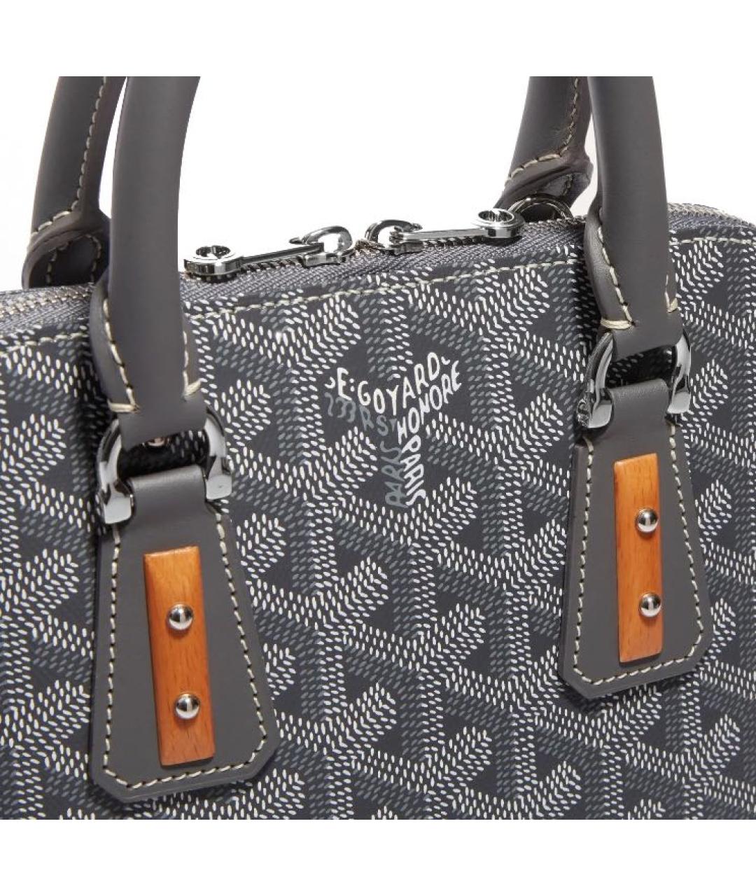 GOYARD Серая сумка с короткими ручками, фото 5