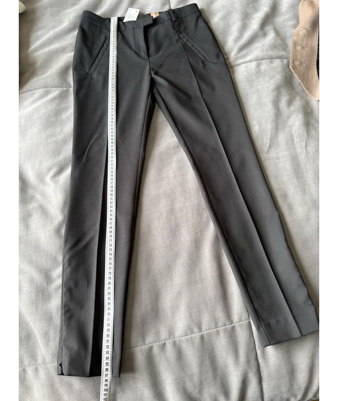 HUGO BOSS Черные полиэстеровые брюки узкие, фото 2