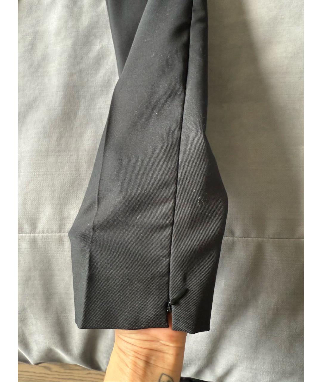 HUGO BOSS Черные полиэстеровые брюки узкие, фото 7