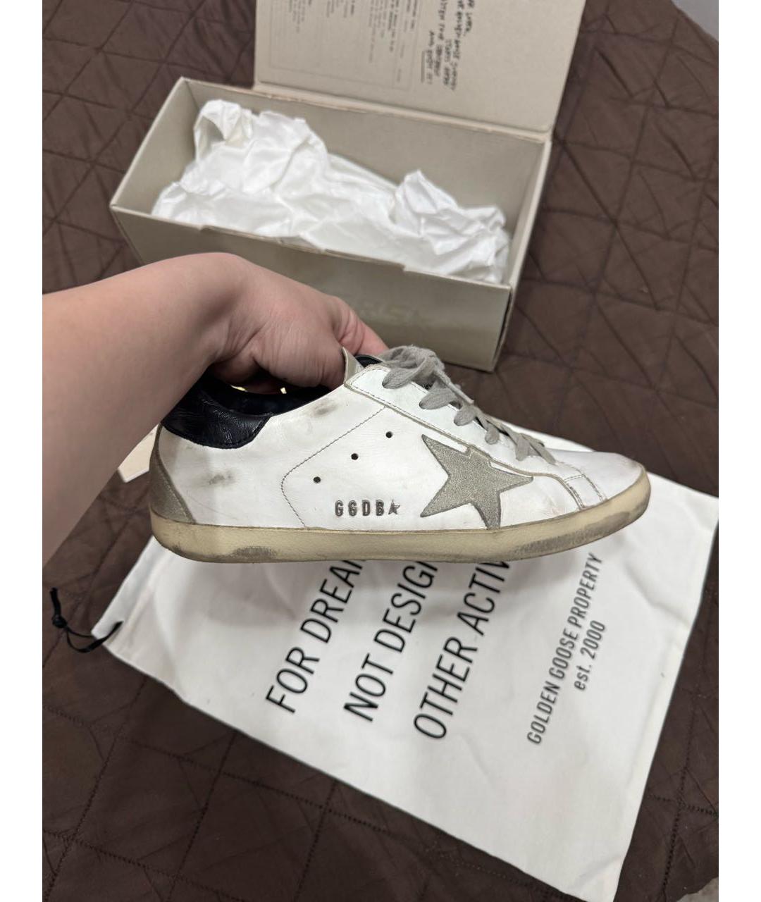 GOLDEN GOOSE DELUXE BRAND Белые кожаные кеды, фото 9
