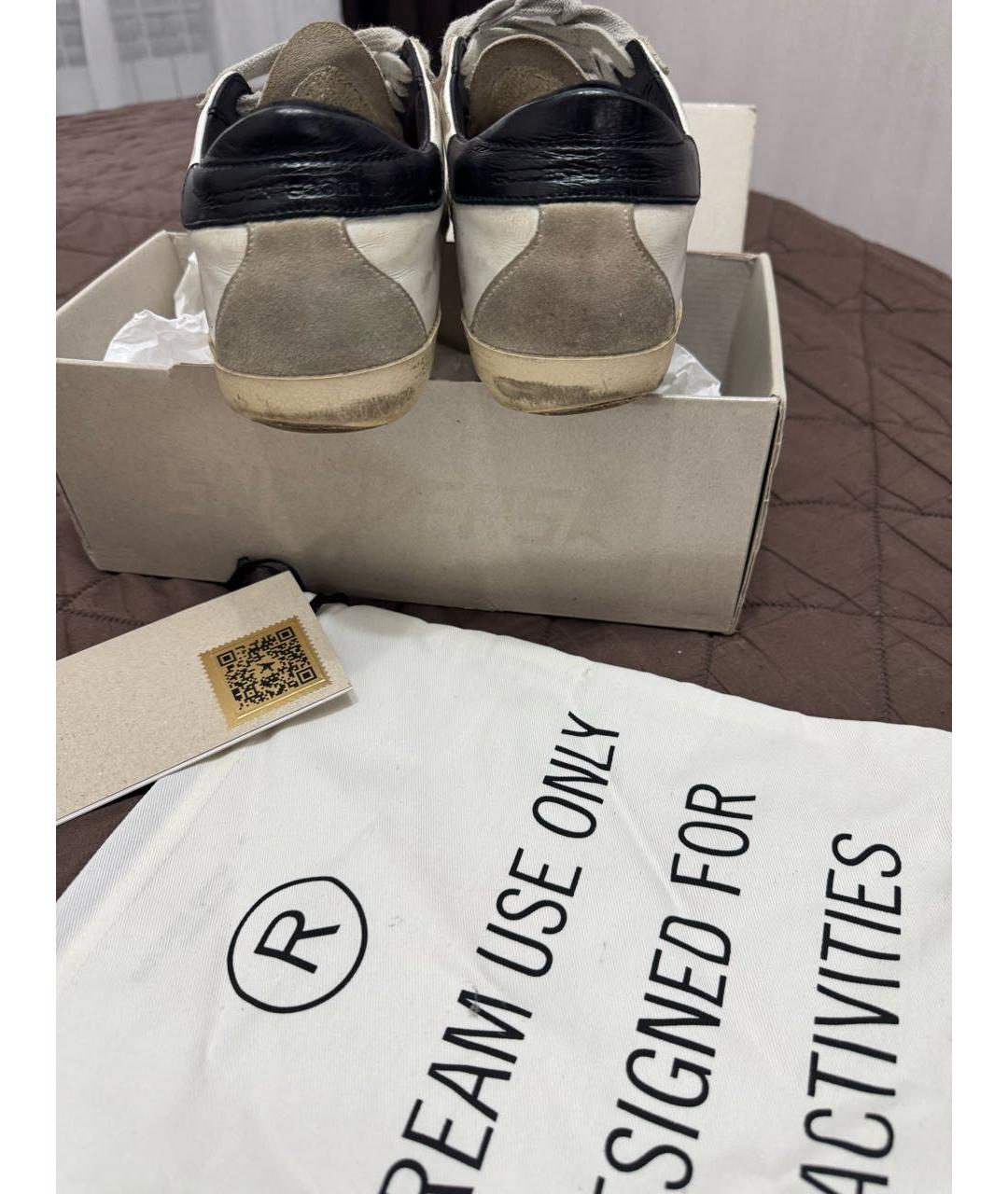 GOLDEN GOOSE DELUXE BRAND Белые кожаные кеды, фото 2