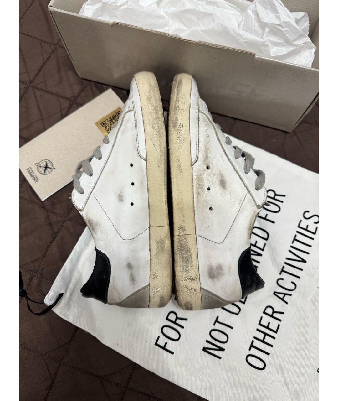 GOLDEN GOOSE DELUXE BRAND Белые кожаные кеды, фото 7