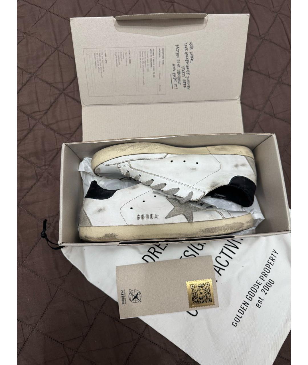 GOLDEN GOOSE DELUXE BRAND Белые кожаные кеды, фото 8